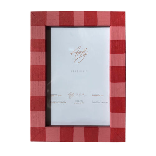 Covent Club Checkered Photo Frame