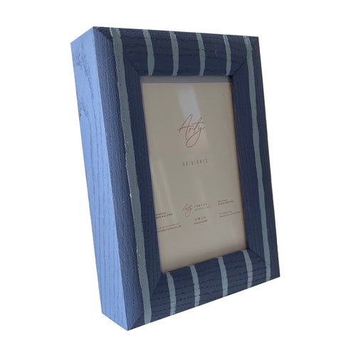 Boathouse Blue Stripe Photo Frame