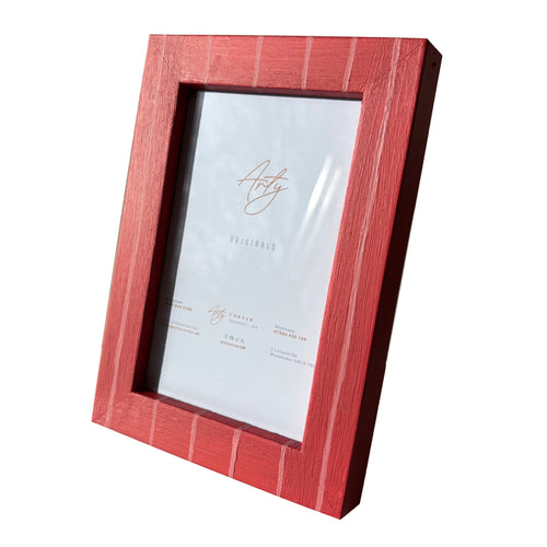 Red Mortlake Stripe Photo Frame