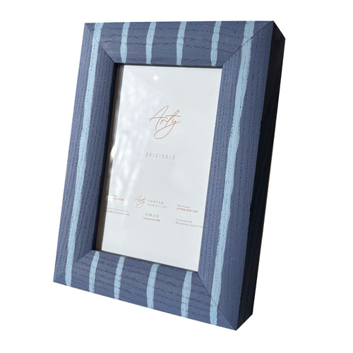 Boathouse Blue Stripe Photo Frame