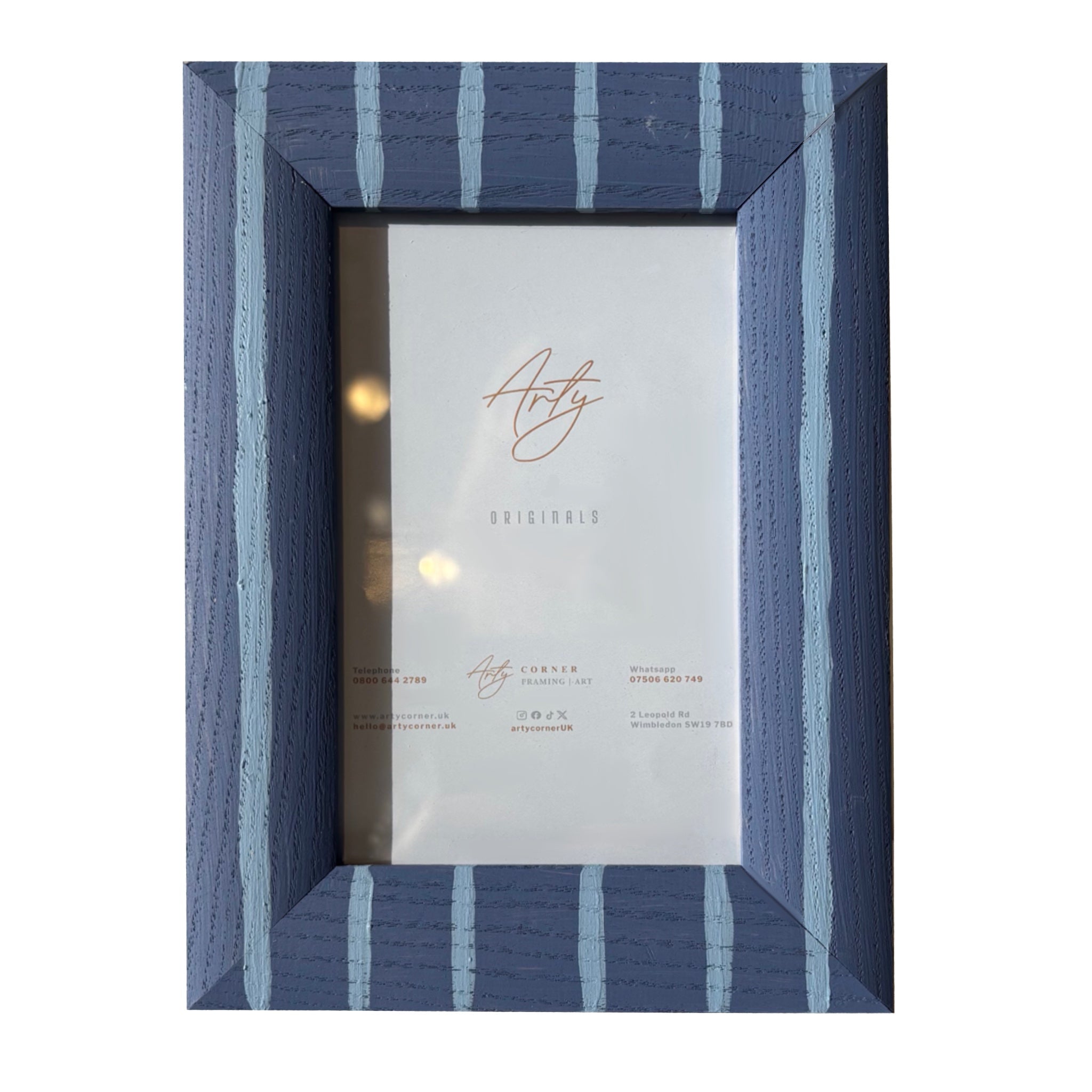 Boathouse Blue Stripe Photo Frame
