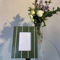 Brompton Green Stripe Photo frame