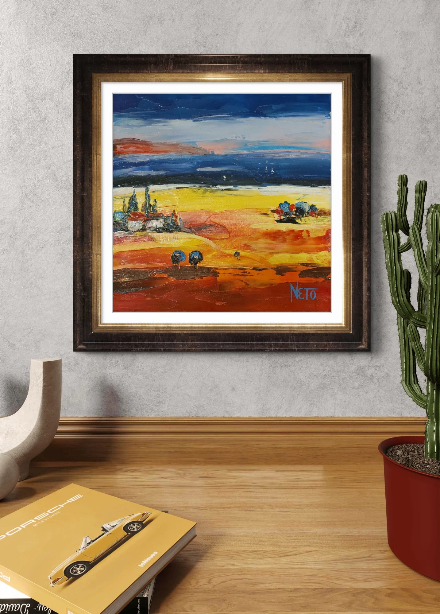 Blue Trees on Burning Soil