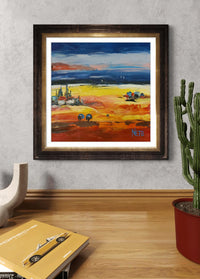 Blue Trees on Burning Soil