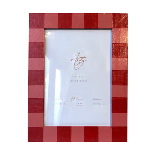 Covent Club Checkered Photo Frame