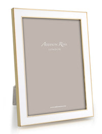 White & Gold Photo Frame