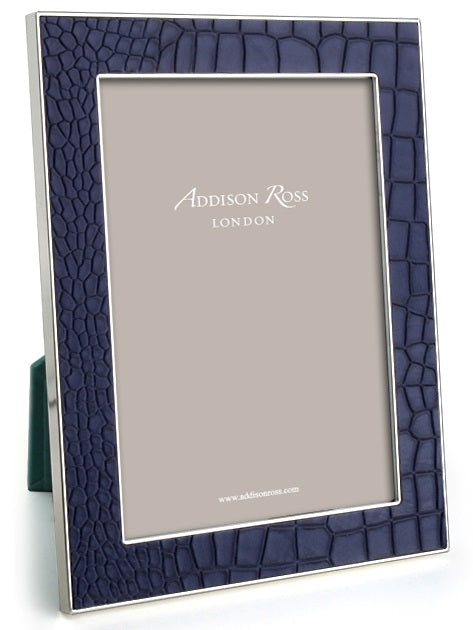 Blue Faux Crocodile Photo frame