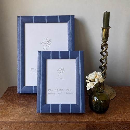 Boathouse Blue Stripe Photo Frame
