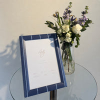 Boathouse Blue Stripe Photo Frame