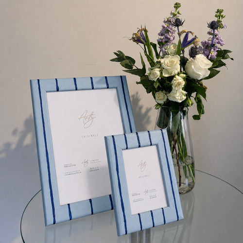 Bedford Blueprint Stripe Photo Frame