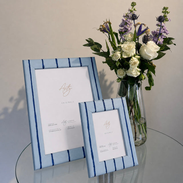 Bedford Blueprint Stripe Photo Frame