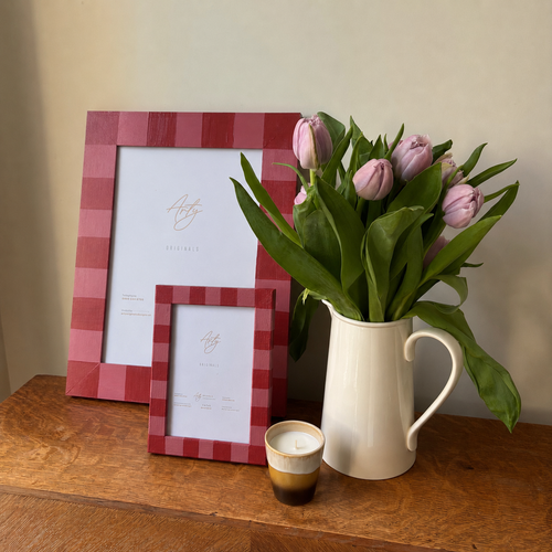 Covent Club Checkered Photo Frame