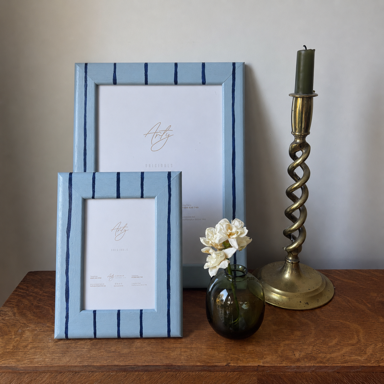 Bedford Blueprint Stripe Photo Frame