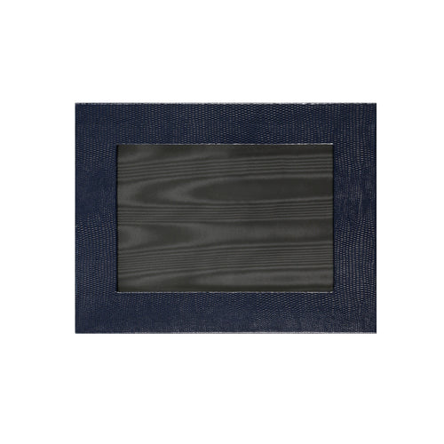 Jubilee Landscape Photograph Frame 6x4 in lizard print embossed card with suede lined back.