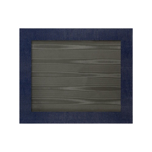Jubilee landscape photograph frame made of handmade wood with lizard print and suede back.