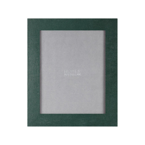 Jubilee Portrait Photograph Frame 10x8 in green lizard print design, perfect for portrait or landscape images.