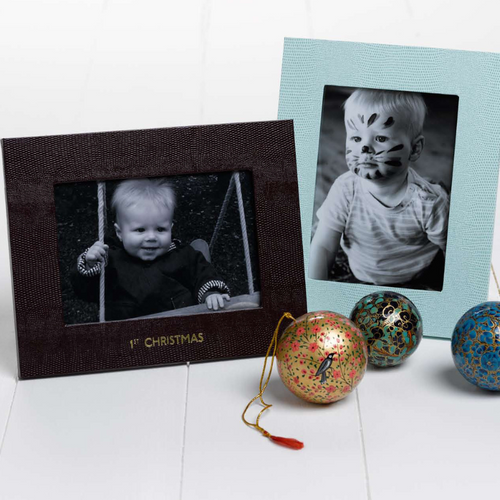 Jubilee Portrait Photograph Frame 6x4 with two frames and colorful ornaments for a festive display.
