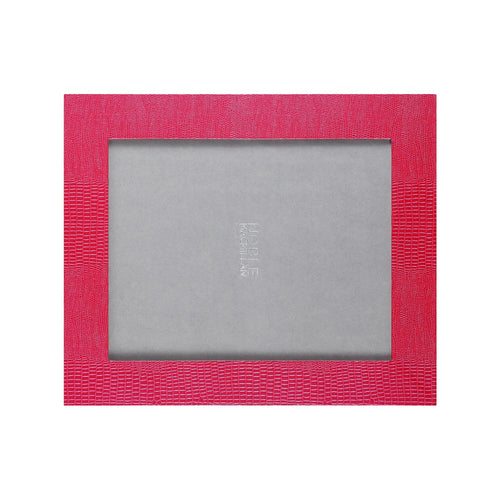 Jubilee landscape photograph frame in vibrant pink lizard print design, suitable for portrait or landscape photos.